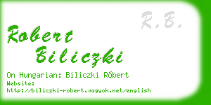 robert biliczki business card